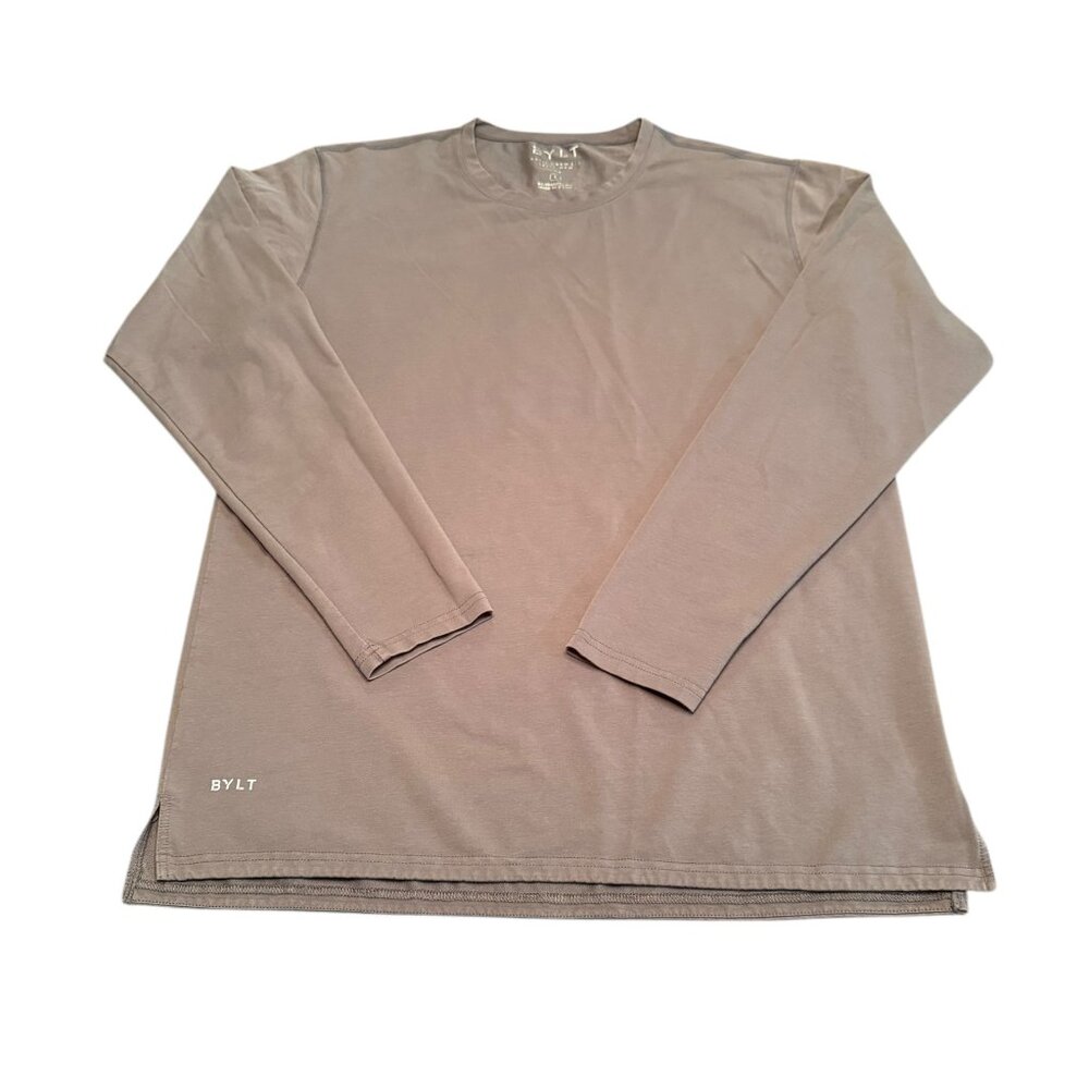 Bylt Basics Men's Large Gray Basic Crew Split Hem… - image 1